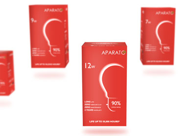 aparto LED Light Packaging Design by Story Design