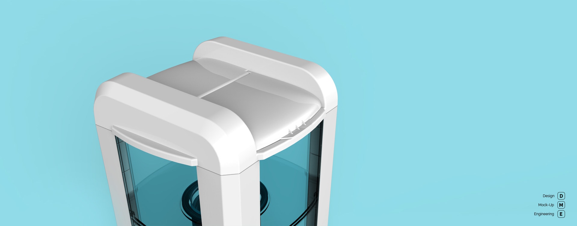 Bluebird gravity water purifier design by story design to clean polluted water and give fresh water for drinking